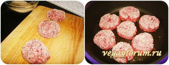 Котлеты из льна с орешками