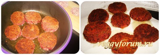 Котлеты из льна с орешками
